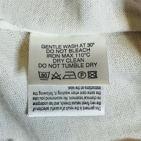 NWT Purotatto Ivory Cardigan Lightweight Sweater Maglia Con Stampa Large Italy - Picture 15 of 16
